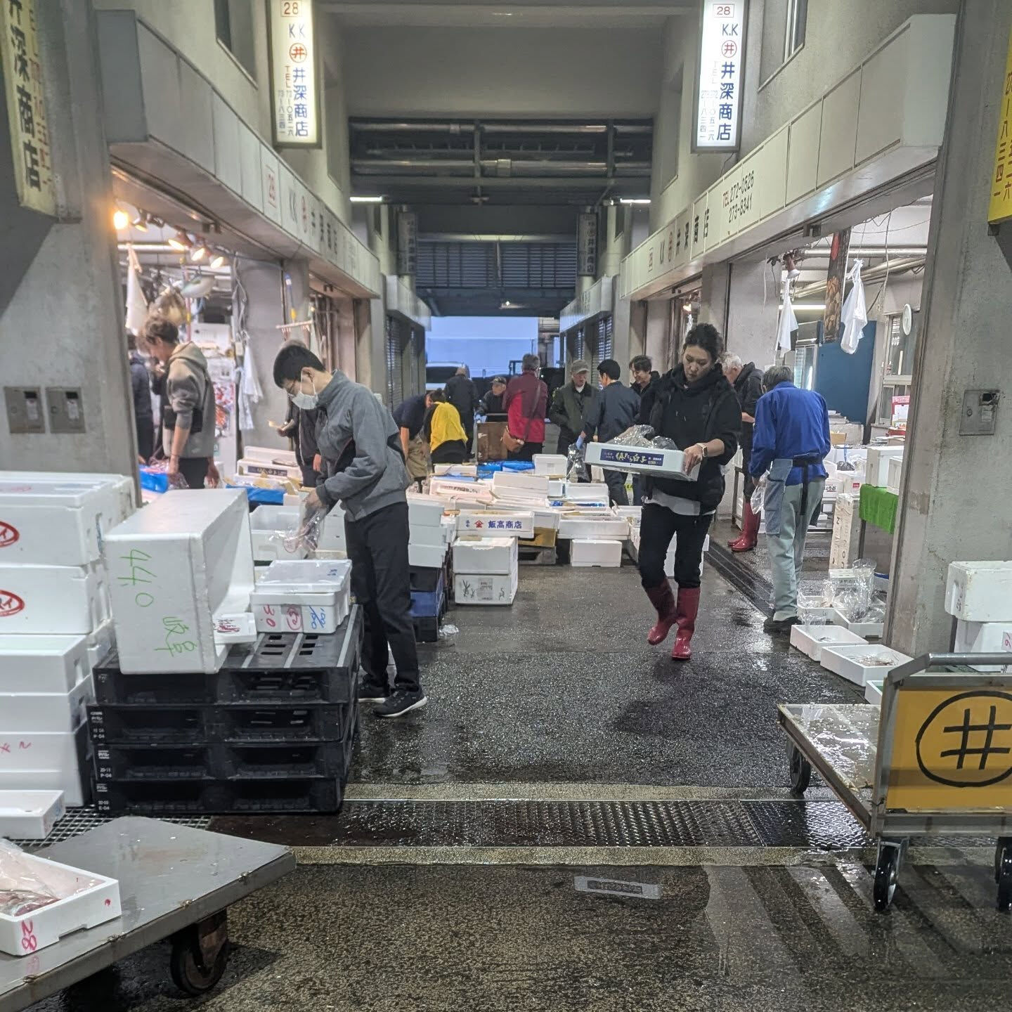 今日は市場の日、